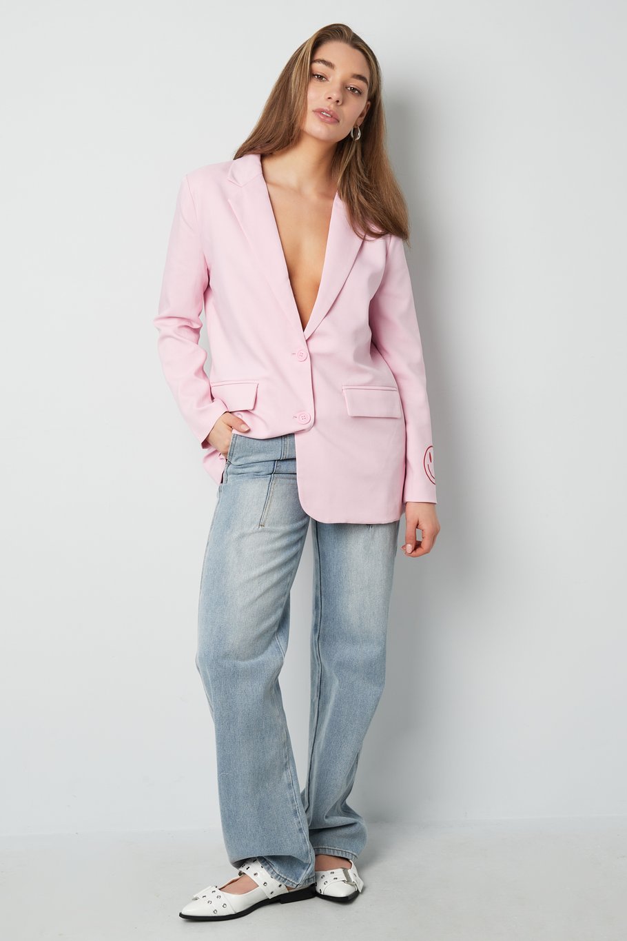 Blazer zeig dein farbenfrohes Lächeln - Grau Bild6